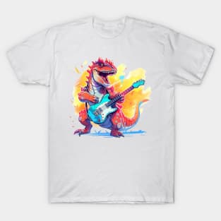 dinosaur musician T-Shirt